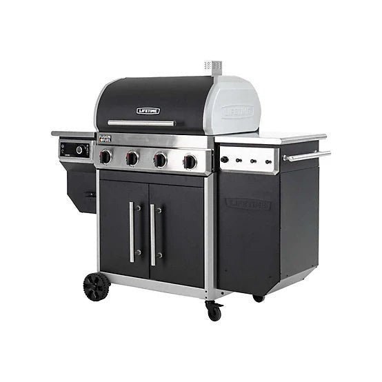 1900877.jpg Lifetime 742 sq. in. Pellet Smoker and Grill Combo - Image 1
