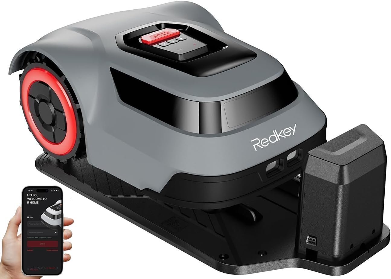 61vzT1qftsL._AC_SL1320.jpg Redkey MGC1000 Robot Lawn Mower for 0.25 Acre with Auto Recharge - Image 1