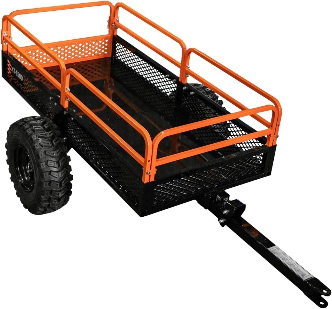 71SCQGV5jDL._AC_SL1500-1.jpg Impact Implements 1500 lb Utility Cargo Trailer with Pivot Dump for ATV, UTV, and Lawn Tractor - Image 1