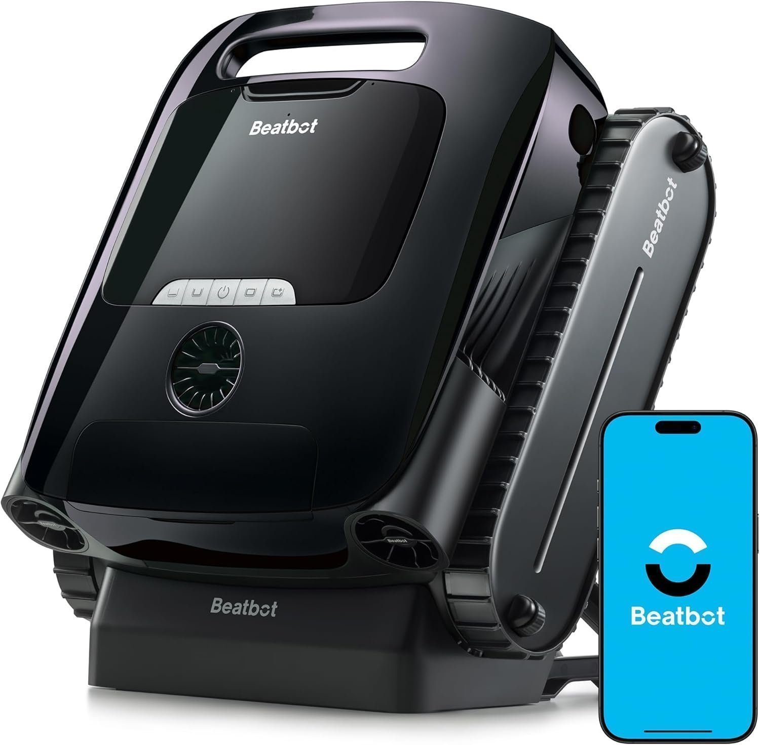 71ncegGRedL._AC_SL1500_3cccc6f4-59d5-4b00-a76e-adfc74d0d9ef.jpg Beatbot AquaSense 2 Pro Robotic Pool Cleaner – 5-in-1 Cordless Skimmer & Clarifier, App-Controlled, Smart Parking, Up to 3,875 Sq. Ft. – Obsidian - Image 1