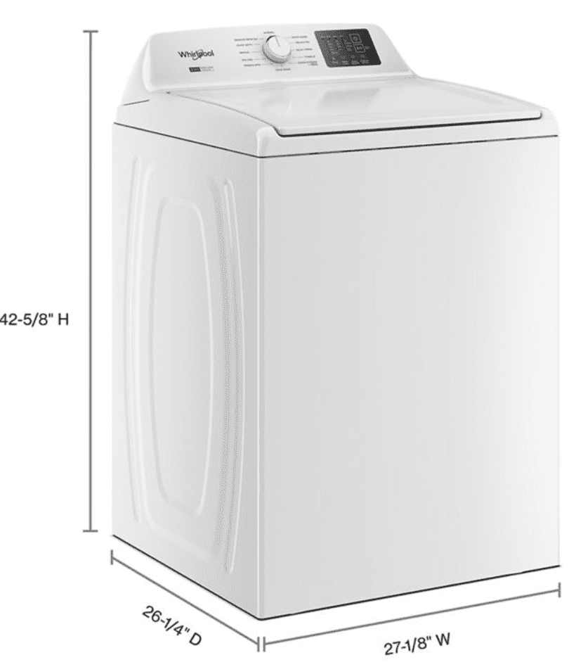 9c0be924-c687-47b2-99be-9d373169d409.1ce379d841222796f8ee2218e601a450-1.png Whirlpool WTW4107SW 4.2 – 4.3 Cu. Ft Top Load Washer with 2-in-1 Removable Agitator, White - Image 1