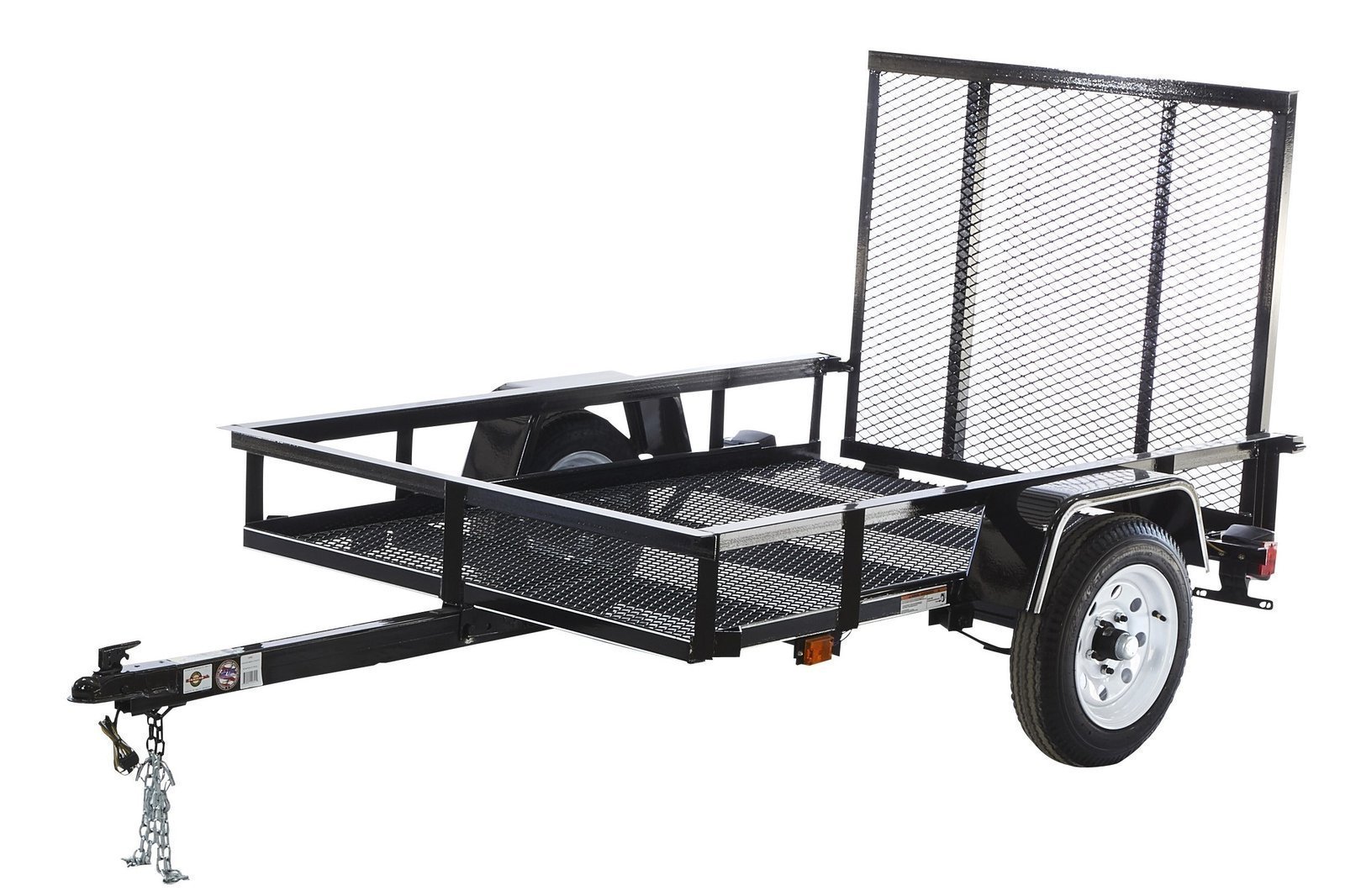 AYW0002_4c5fb0e0-9214-4938-9536-9c43b70368b1.jpg Carry-On Trailer 4-ft x 7-ft Steel Mesh Utility Trailer - Image 1