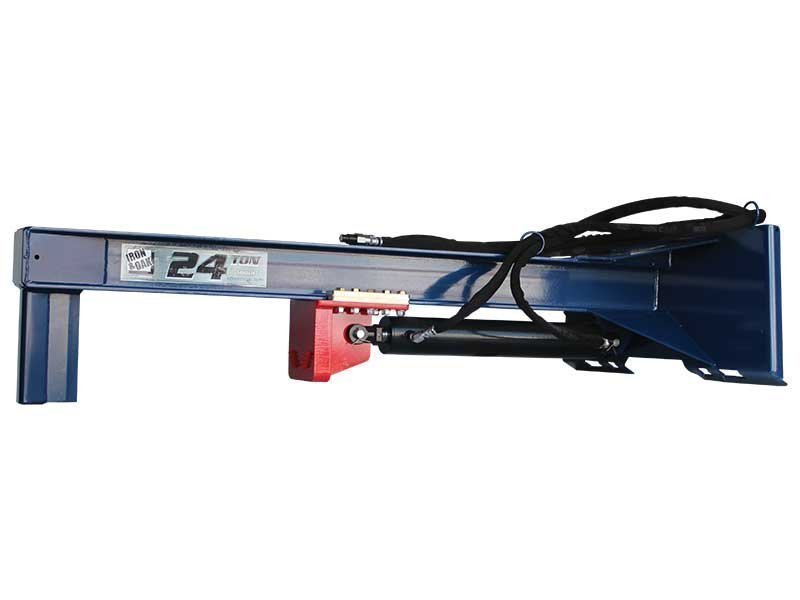 SMH2419_MAIN_FULL-1.jpg 24 Ton Iron & Oak Upside Down Skid Steer Log Splitter Attachment (SMH2419) - Image 1