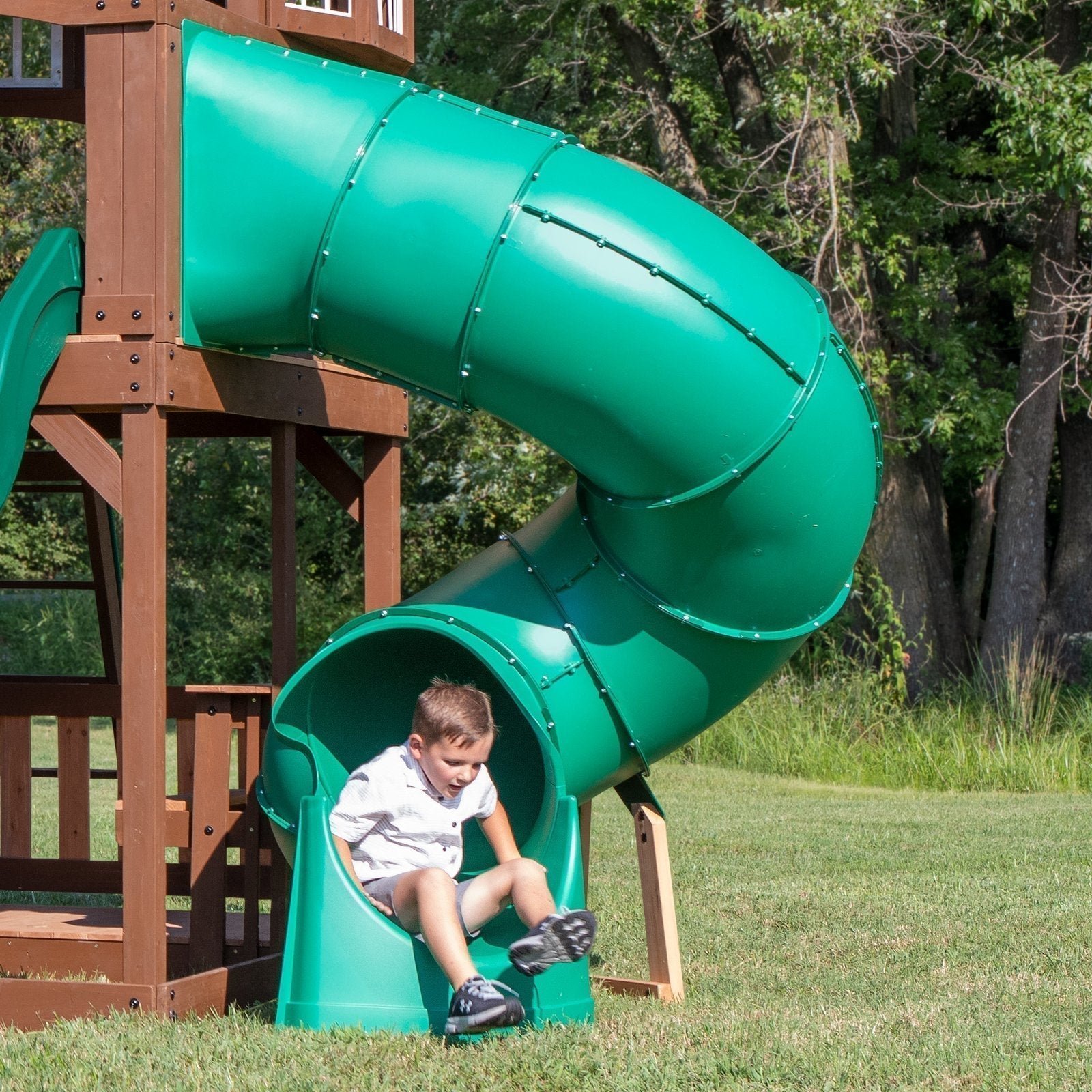 Tube-Slide-RH_ab1a13b9-a798-48dc-828c-ac5d7642c360-1.jpg Spiral Right Exit Tube Slide for 5 Foot Decks - Image 1