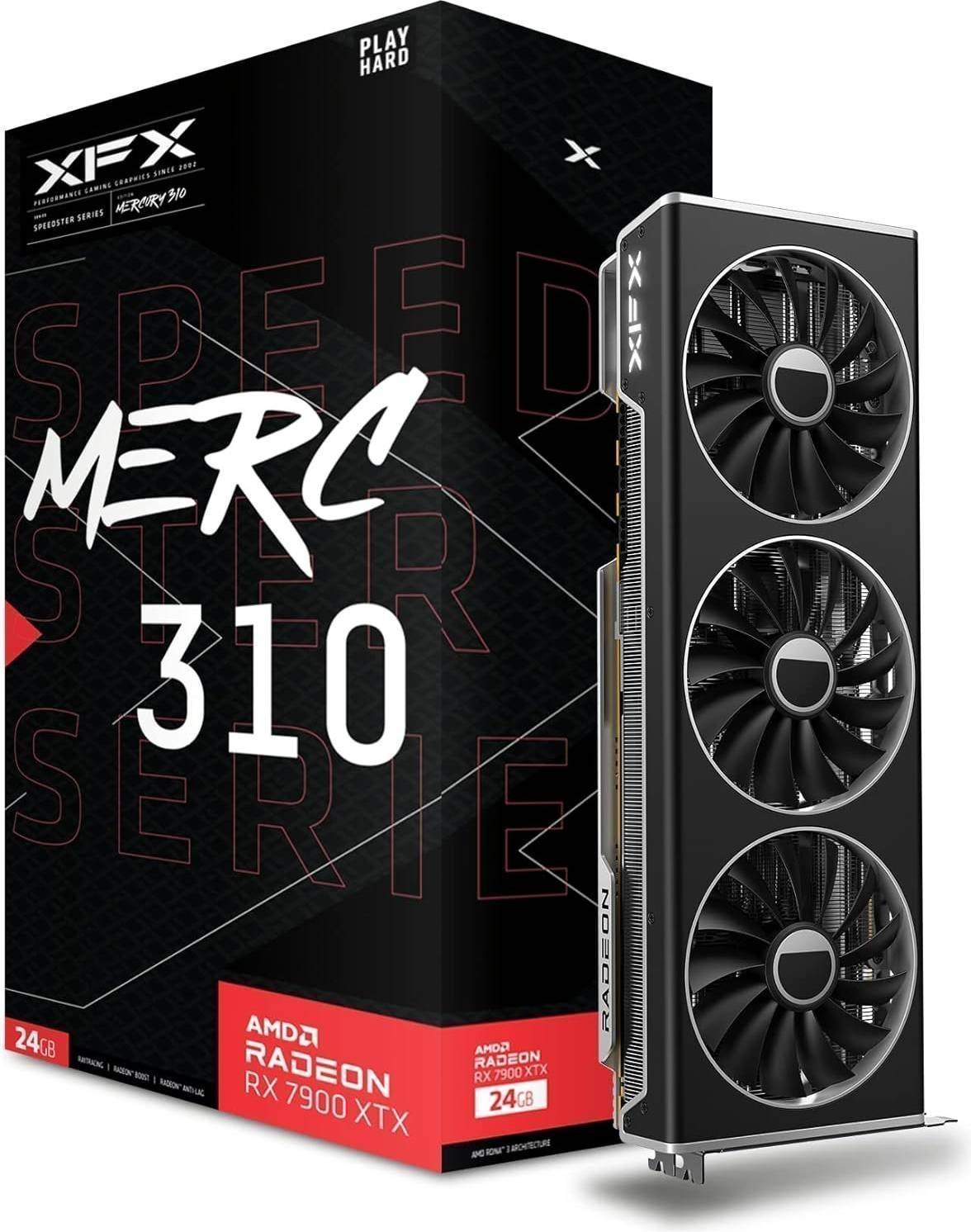 XFX-Radeon-RX-7900-XTX-Speedster-MERC310-Black-HDMI-3xDP-24GB.jpg XFX Radeon RX 7900 XTX Speedster MERC310 Black HDMI 3xDP 24GB - Image 1