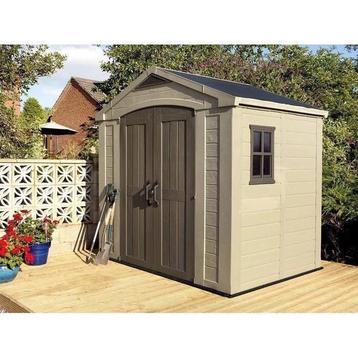 img-1471.jpg Factor 8 ft. W x 6 ft. D Plastic Storage Shed - Image 1