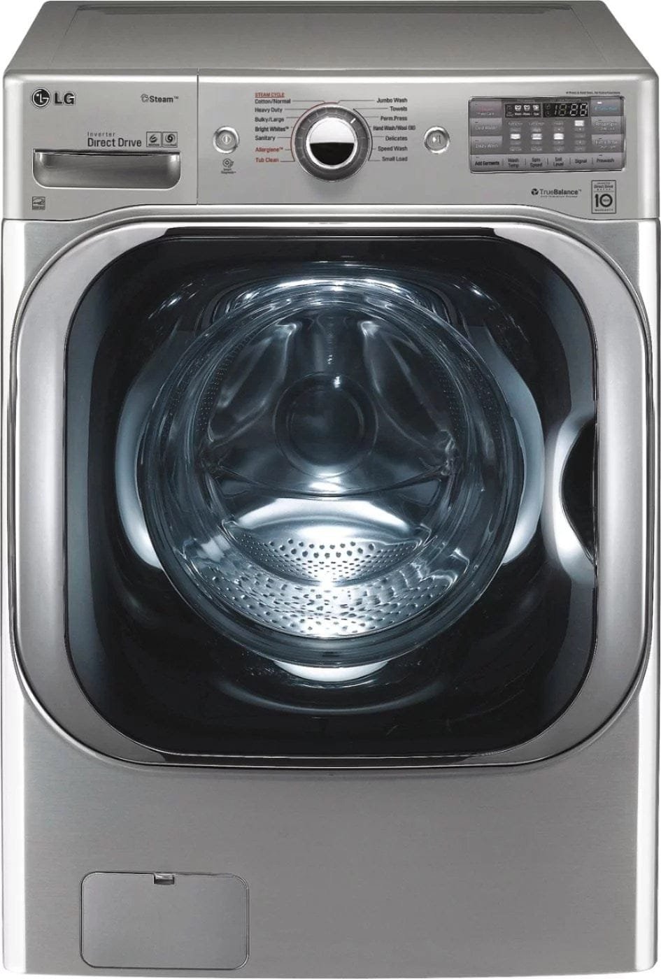 img-2050.jpg LG – 5.2 Cu. Ft. High Efficiency Front-Load Washer with Steam and TurboWash Technology – Graphite steel - Image 1