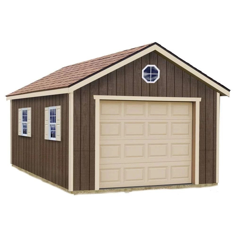 img-2752.jpg Sierra 12 ft. x 20 ft. Wood Garage Kit with Floor Installtion Included - Image 1