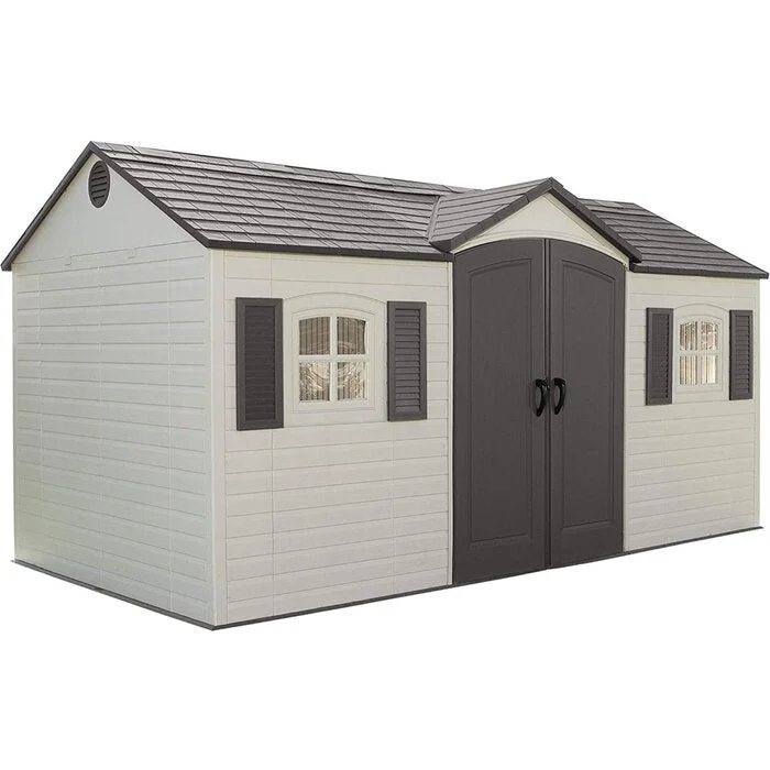 side-entry-15-ft-w-x-8-ft-d-plastic-storage-shed-1.webp Lifetime 15 x 8 ft. Outdoor Garden Shed - Image 1