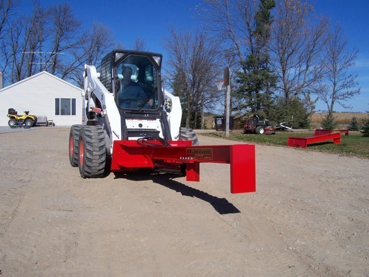 tm_warrior_on_bobcat.jpg TM Warrior Log Splitter Skid Steer Attachment (30” Stroke) - Image 1